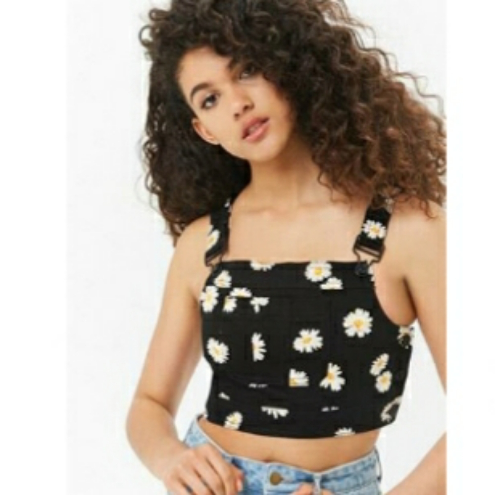 Cute F21 Daisy Crop Top